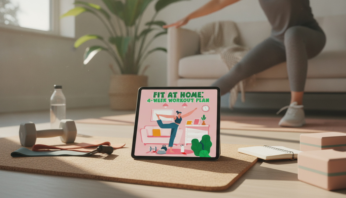 4-Week Fit-at-Home Plan: Minimal Gear, Daily Stretch
