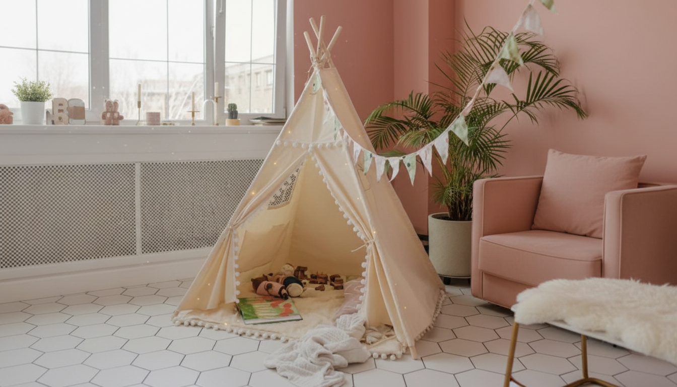 Kids Teepee Tent for Reading Nooks & Pretend Adventures