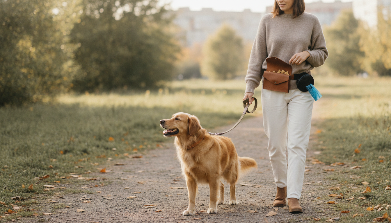 Dog Walking Waist Bag: Treat & Poop Bag Organizer