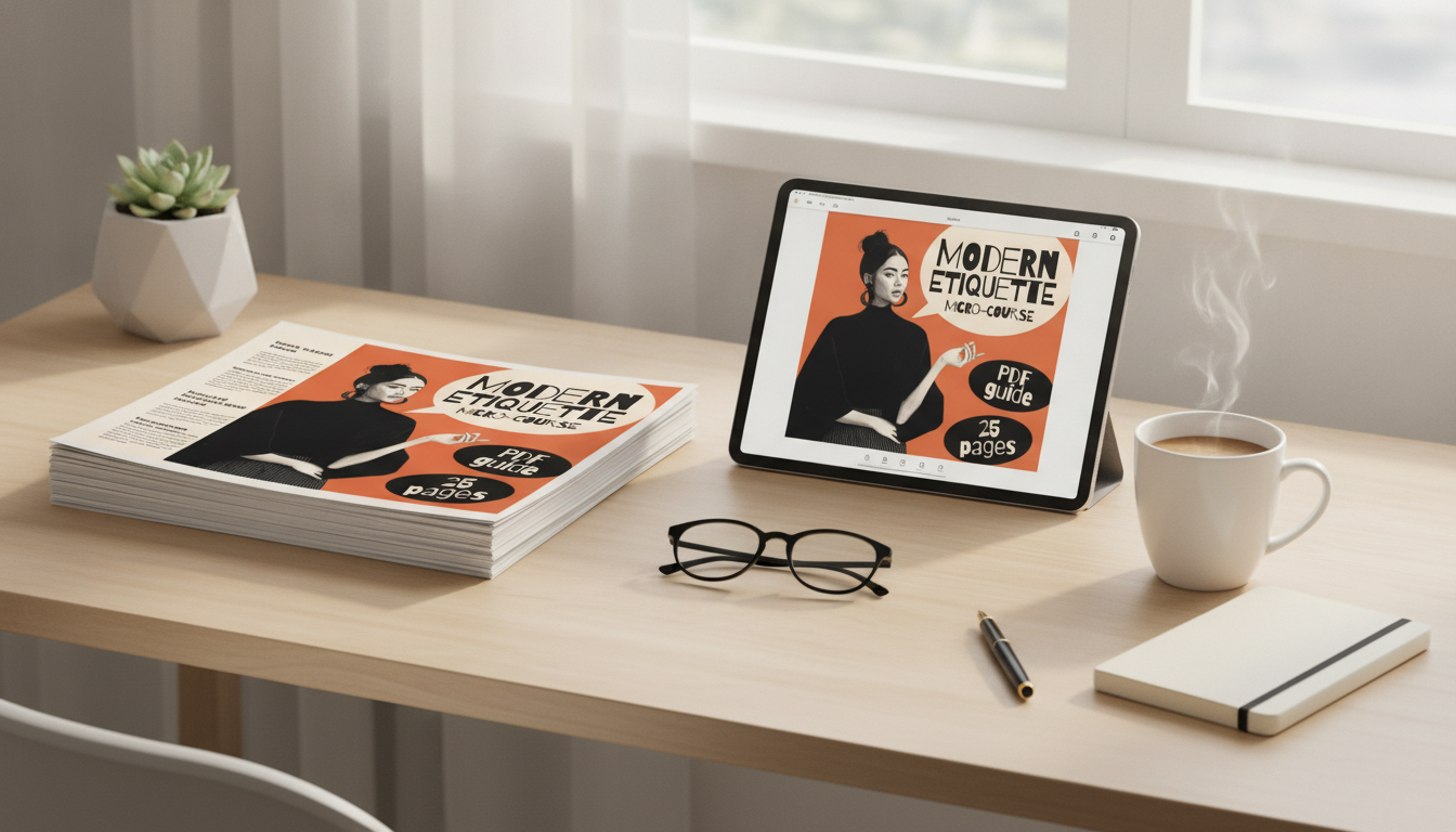 Modern Etiquette: Printable Micro-Course for Daily Life