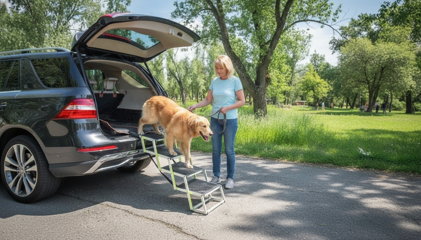 Owleys Tailgate Car Dog Ramp: Safer SUV Loading